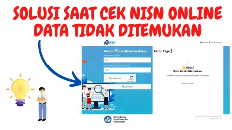Solusi Data NISN Tidak Muncul di PIP 2026 dan Cara Mengatasinya